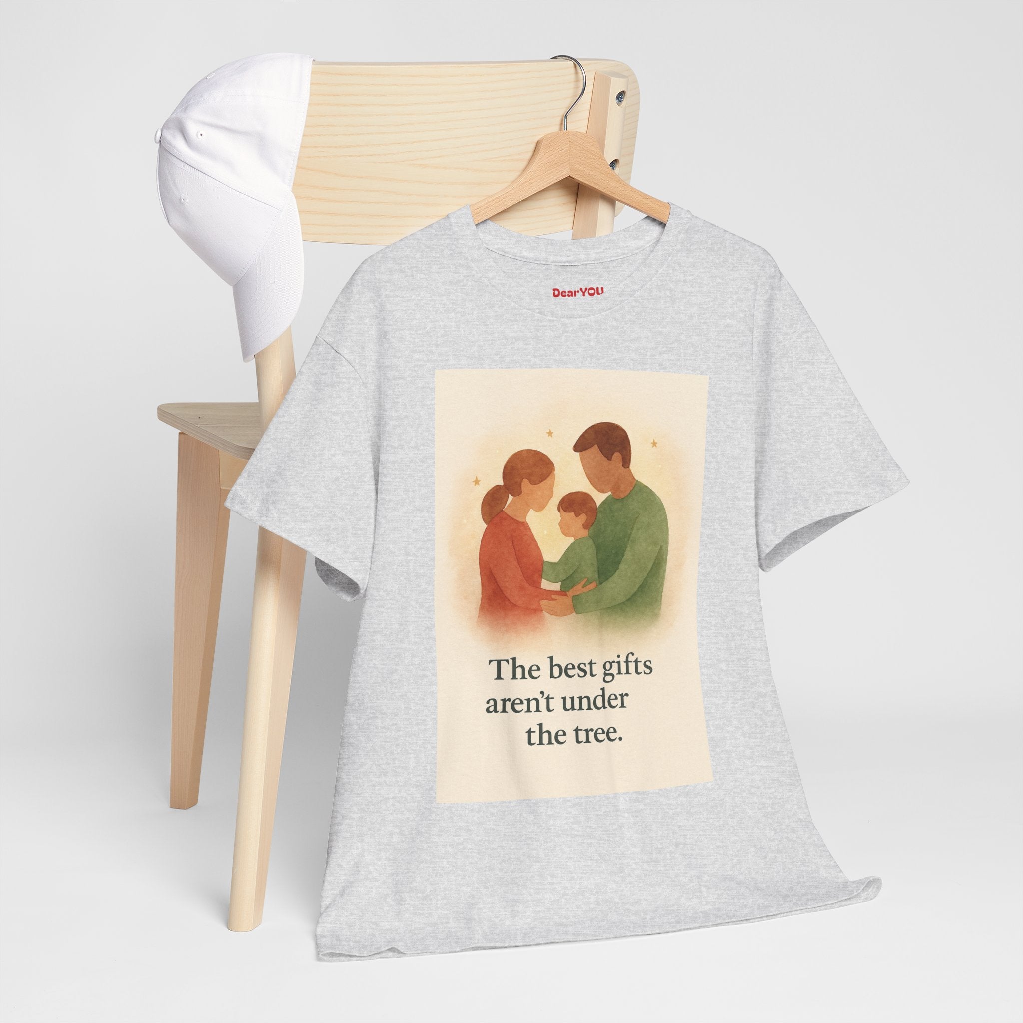 Emotional Christmas Family Tee – “The Best Gifts Aren’t Under the Tree” | Holiday Watercolor Shirt